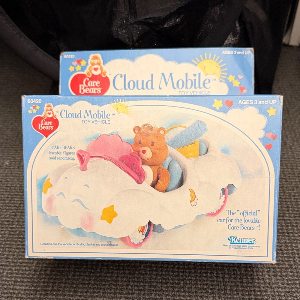Vintage 1983 Kenner Care Bears Cloud Mobile toy vehicle Factory Sealed